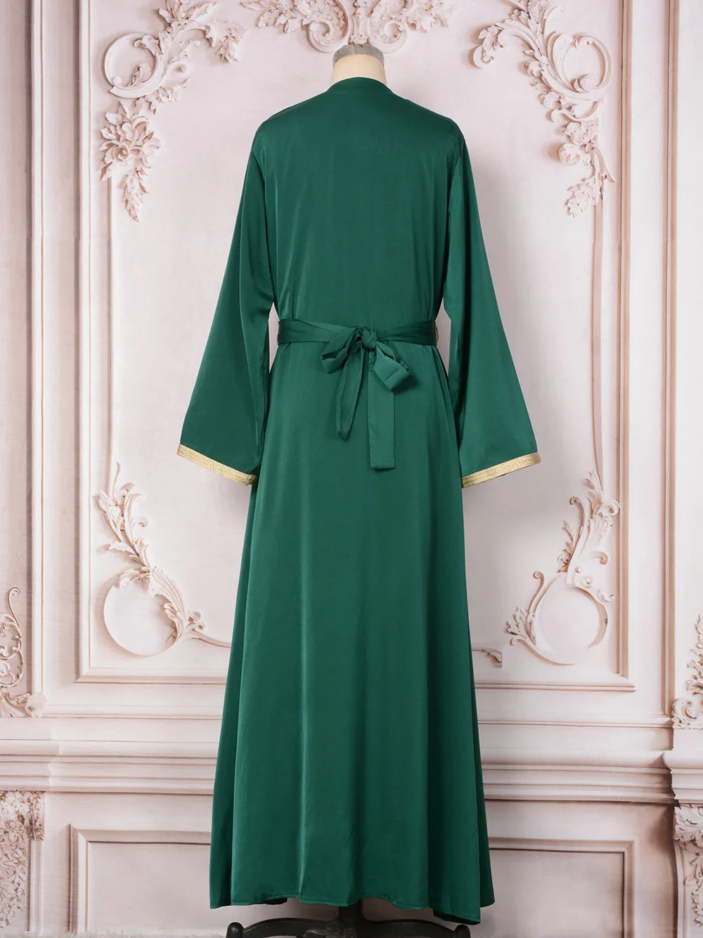 Naher Osten Mode Schwerindustrie Nagelperle eingelegter Diamant Muslimisches Gewand Damen langer Rock elegantes Abendkleid Kleid.