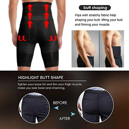 Männer Body Shaper Bauch-steuer Shorts Shapewear Bauch Gürtel Boxer Briefs Hohe Taille Abnehmen Unterwäsche Bein Kompression Höschen