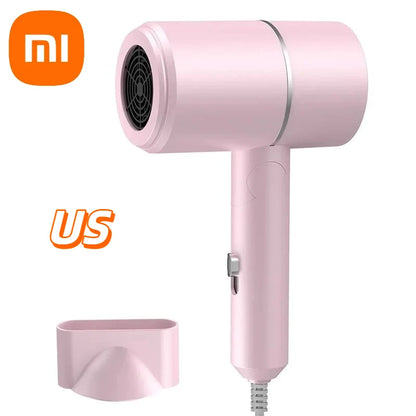 XIAOMI Folding Hairdryer High Power Negative Ion Hair Dryer Home Thermostatic Travel Portable Silent Hair Brush Dryer 2025