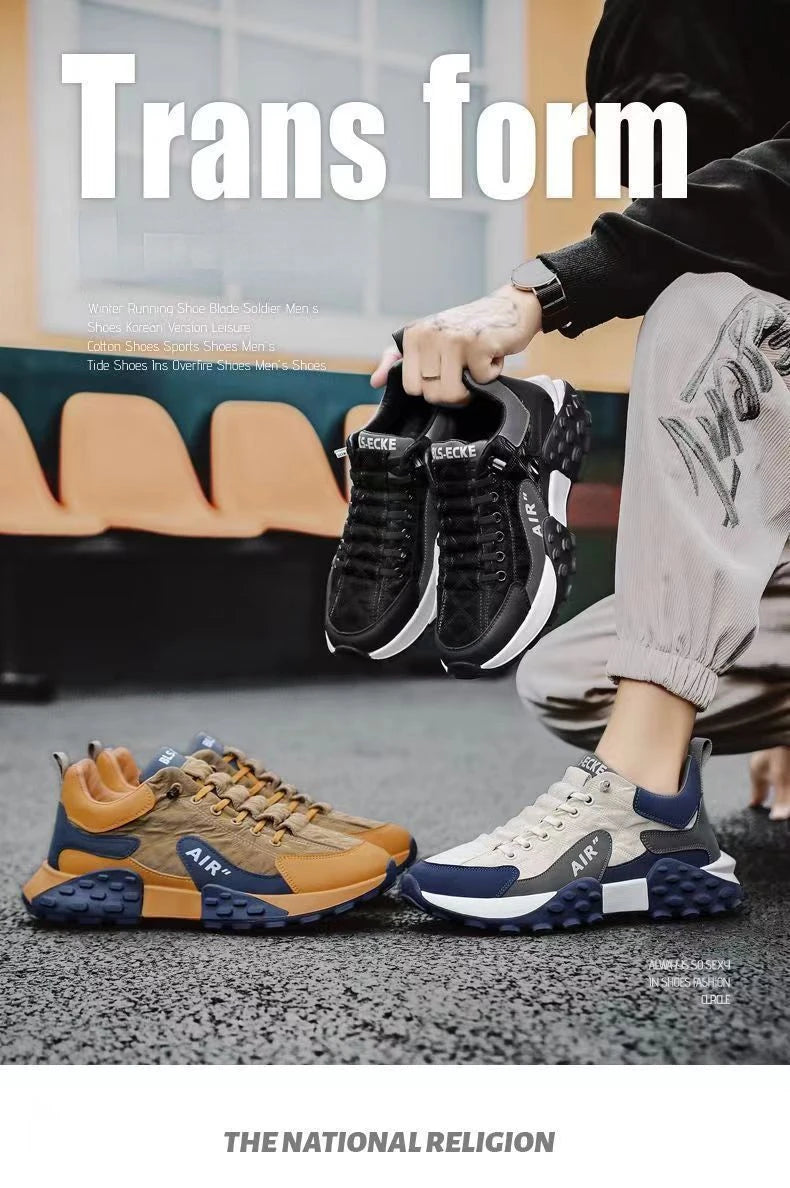 Männer Turnschuhe Plattform Männer Schuhe 2025, Neue Laufschuhe für Männer Luxus Marke Lässig Vulkanisierte Schuhe Bequem Tenis Masculino.