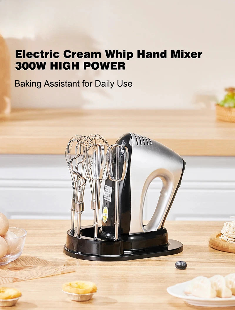 Hand Mixer 220V Blender 300W Electric Food Processor 3 in 1 Mixer Kitchen Appliances Machine Mixer for Baking.