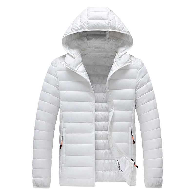 Men Parka Autumn Winter Warm Waterproof Jackets and Coats Mens Hooded Casual Outwear Detachable Hat Black Parkas Coat Male.