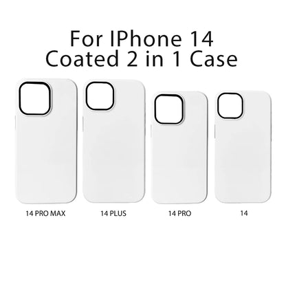 VORMIR 5pcs Coated 2 in 1 Blank Phone Cases for 3D Sublimation Printing Covers for iPhone 17 16 15 14 13 12 11 X XS XR Pro Max.