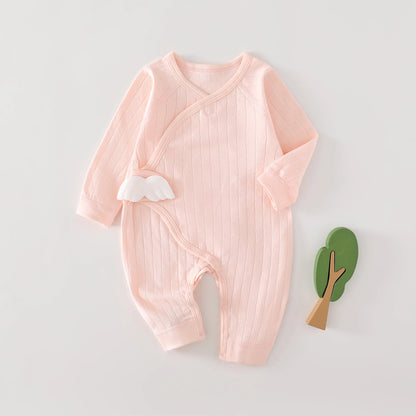 AYNIGIELL Frühling und Herbst 0-6 Monate Baby Strampler Neugeborene Mädchen Jungen 100 % Baumwolle Langarm Kleidung Säuglingsoverall