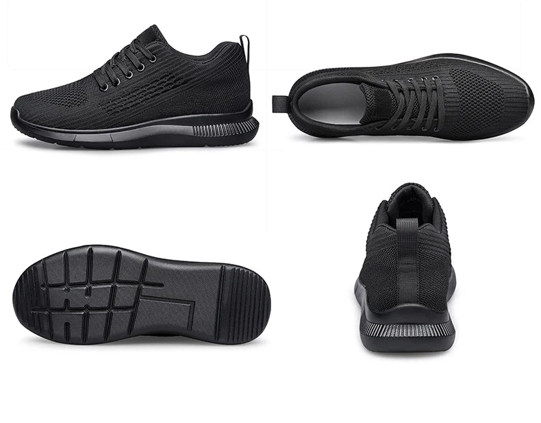 Men Big Size 37-47 Breathable Mesh Elevator Sport Shoes Soft Comfortable 6cm Hidden Heels Height Increasing Sneakes Lift Casual