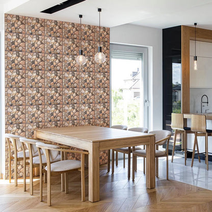 10/20Pcs, PVC 3D Faux Stone Wall Panels, Decorative Wall Decoration, Self-adhesive Panels, Easy to Install, 30cm x 30cm