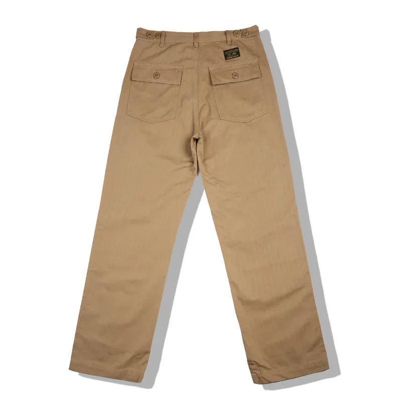 OKONKWO American Style Vintage Military Pants OG-107 Work Casual Pants People's Pattern Trousers Ame Kwo.