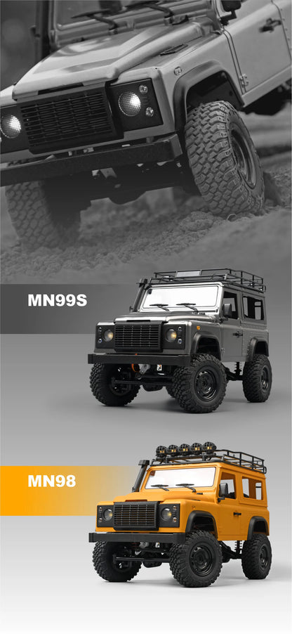 1/12 MN99s Rc Car MN Model 2.4G RTR Remote Control 4WD Off-road Climbing Crawler Defender Pickup Truck Toys for Children