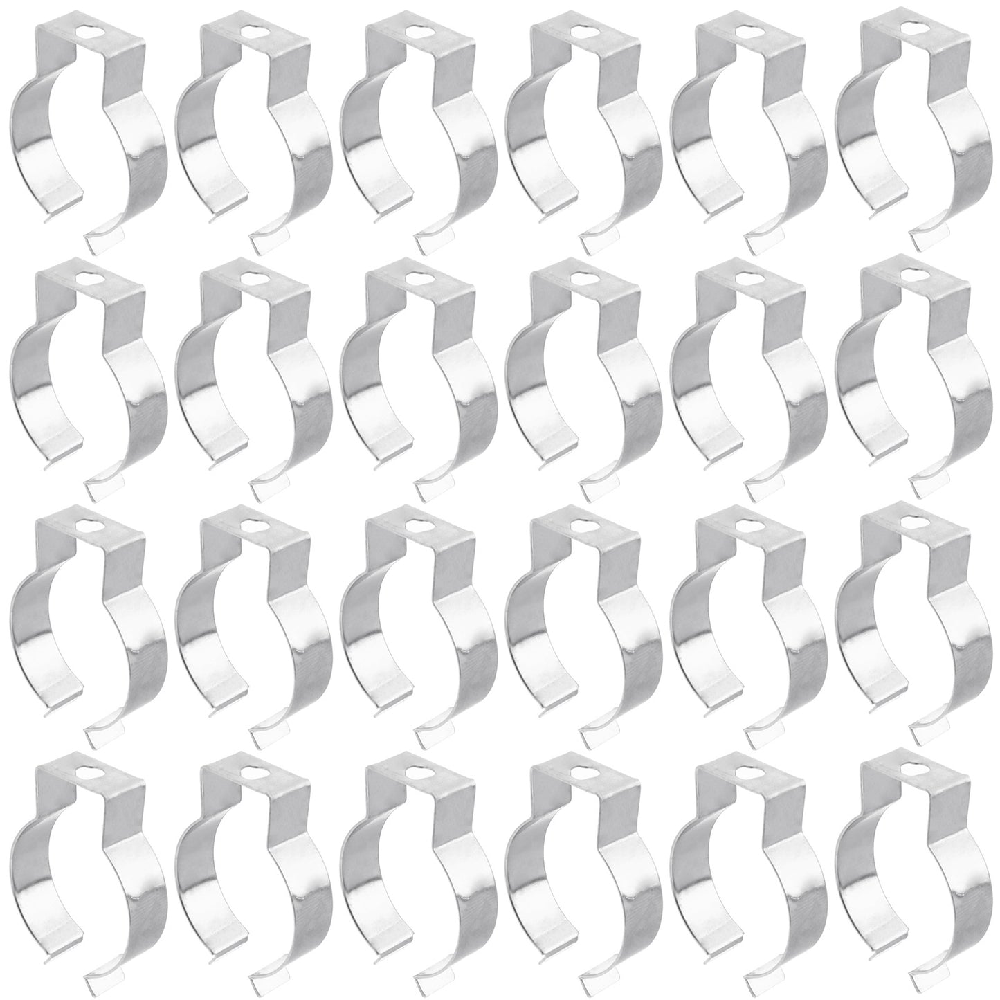 50pcs T8 U Clips Holder Bracket for LED Light Bulbs Fluorescent Tube Pipe Clamps Factory Fluorescent Lamps.