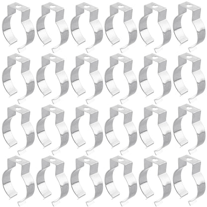 50pcs T8 U Clips Holder Bracket for LED Light Bulbs Fluorescent Tube Pipe Clamps Factory Fluorescent Lamps.