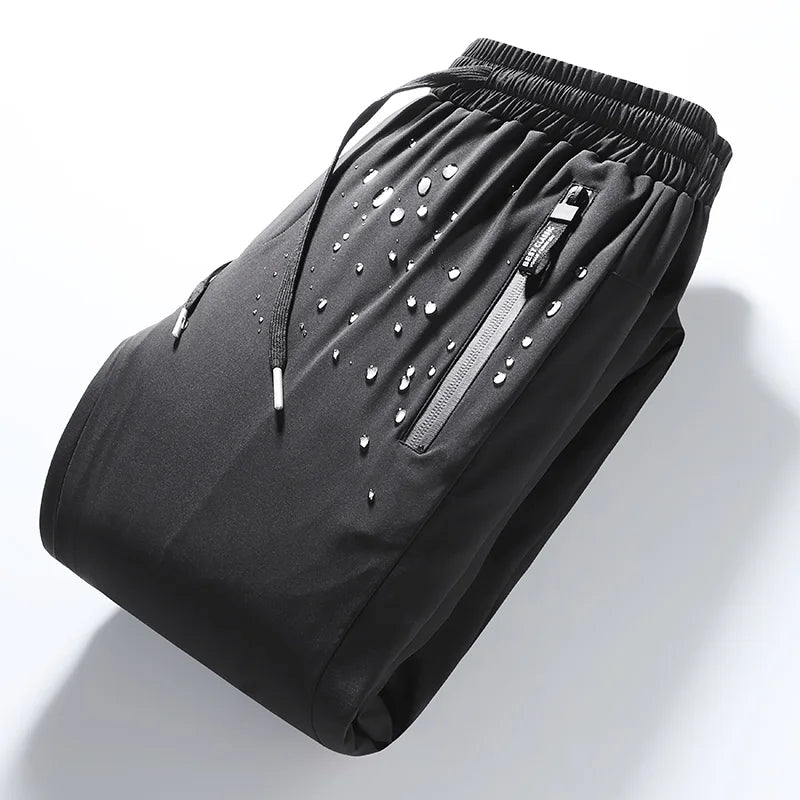 Winter Thick Warm and Windproof White Duck Velvet Legged Pants, New Down Pants for Outward Wearing, Cold Proof Sports Pants.