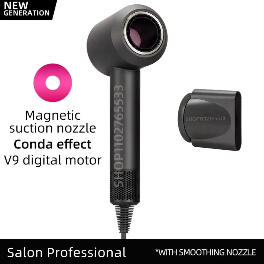 5 in 1 Electric Ionic Hair Dryer High Speed Bladeless HairDryer Negative Ion Professional 1.8M Super Leafless Hair Dryer.