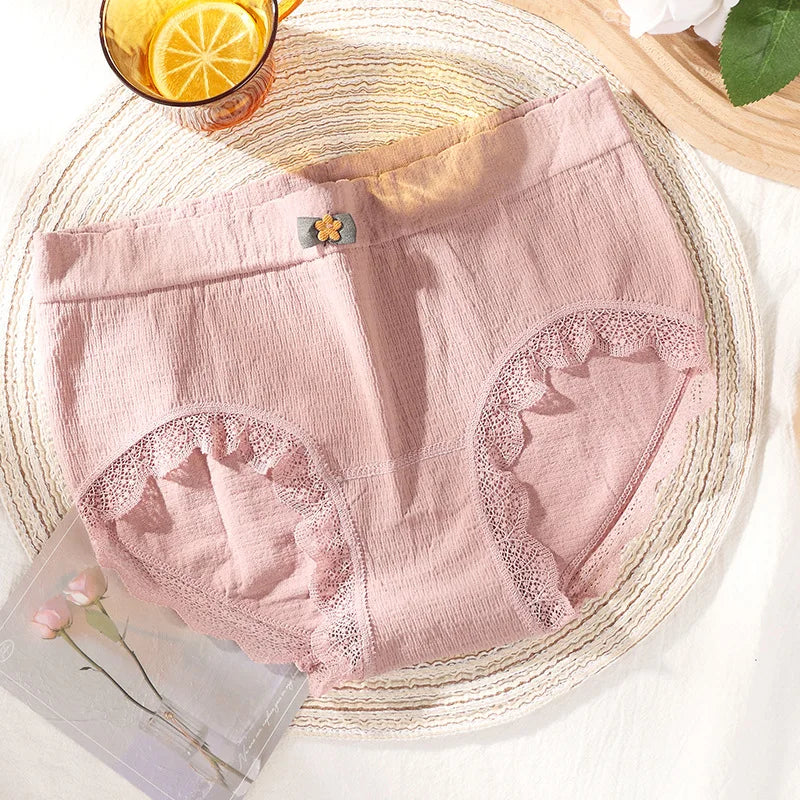 4Pcs Plus Size Underwear Women's Panties High Waist Sexy Panties Seamless Briefs Female Girls Lingerie Graphene Pantys Ladies.