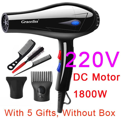 Original EU Plug Hot Cold Wind Professional Hair Dryer Blow dryer Hairdryer For Hair Salon for Household Use