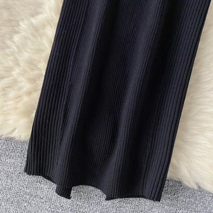 SINGREINY Einzelnen Schulter Tinte Stricken Kleid Backless Tank Gestreiften Schlank Bodycon Sommerkleid Frauen Sommer Beachwear Sexy Chic Vestidos