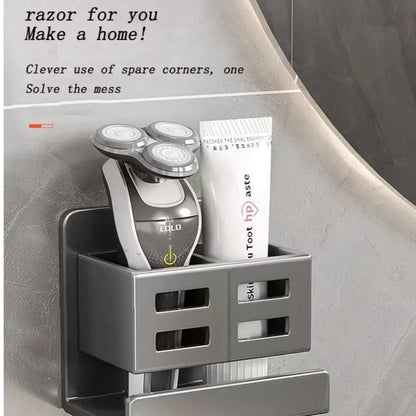 Loch freier multifunktion aler Zahnbürsten halter Bad Rasiermesser Haarkamm Zahnbürste Lager regal Wand zubehör