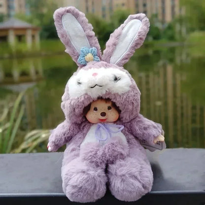 2023 New 20cm Kawaii Cartoon Animation Doll MONCHICHI Children's Birthday Gift Christmas Gift Wedding Supplies Doll