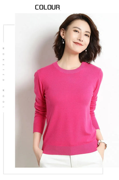 22 farben Herbst und Winter Kaschmir Pullover Frauen Pullover Oansatz Pull Femme Lange Hülse Frauen Casual Lose Pullover Pullover