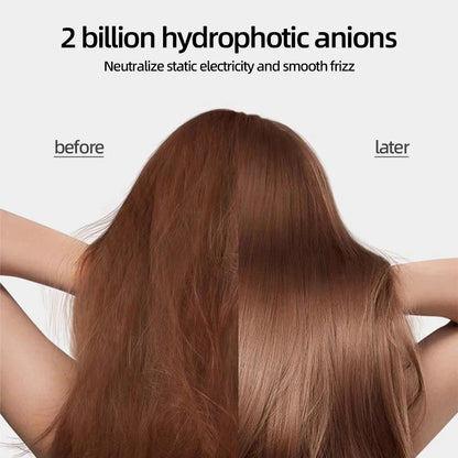 Negative ion hair dryer with high speed and no blades High power silent and quick drying Portable, suitable for home annd travel