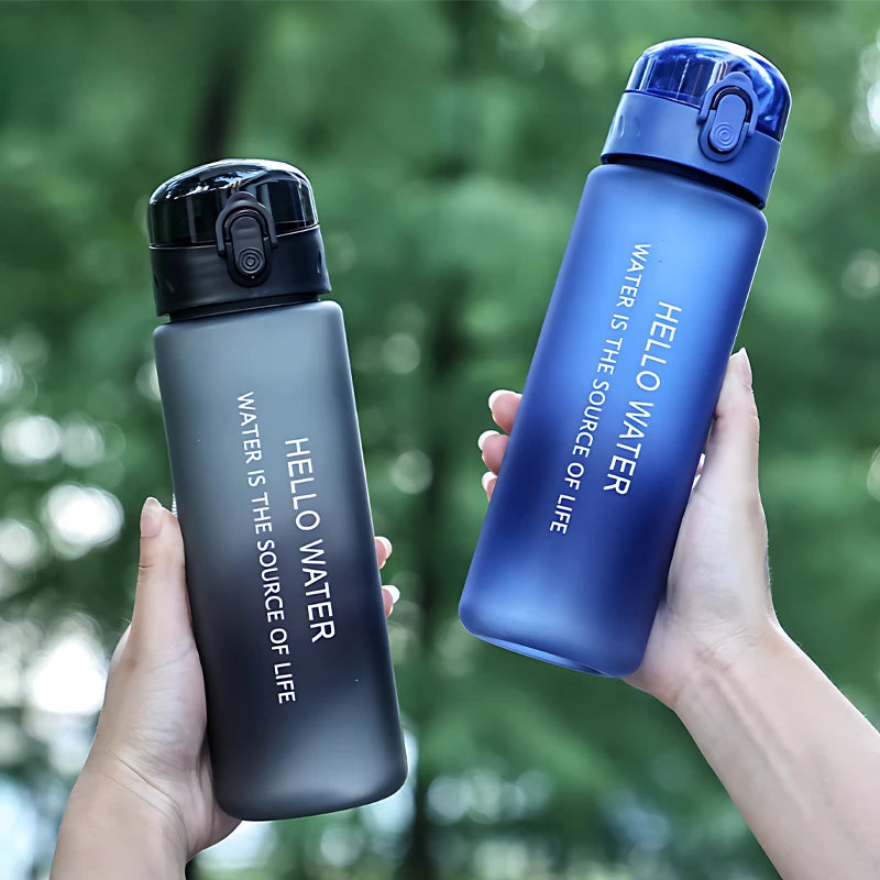 Portable Frosted Cup Reusable Large Capacity Student Outdoor Water Bottle Leak Proof Drinking Water Bottle Fitness Sports Kettle.