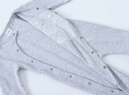 Herbst Langarm Baby Stram pler 100% Baumwolle einteilig Neugeborene Kleidung cool Bär Design 0-12m Kostüm.