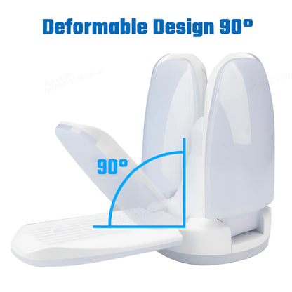 60W 100W E27 Led-lampe Fan Blade Timing Lampe 220V 110V Faltbare Led Industrielle Glühbirne Lampe für Home Decke Licht Garage Licht.