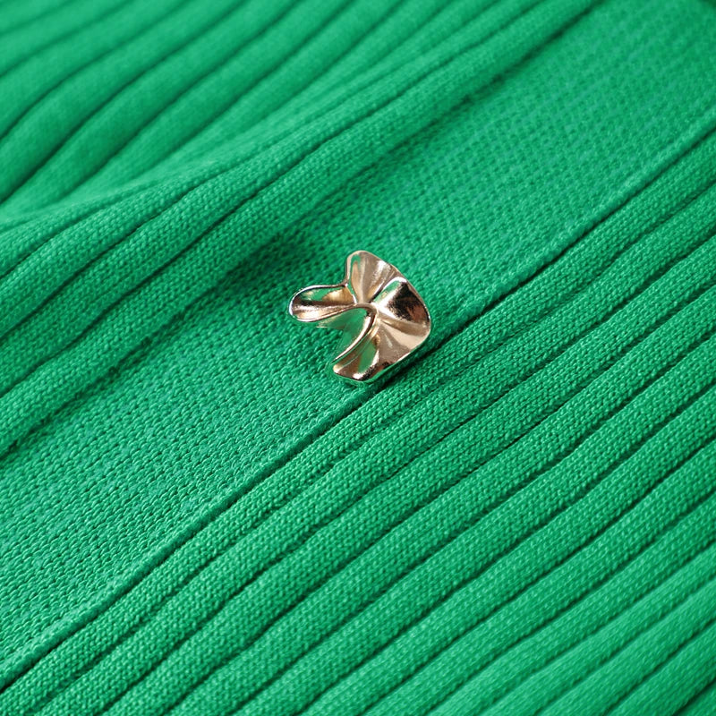 Frauen solide plissierte Saum Patchwork langes Kleid elegante Rundhals ausschnitt kurze Ärmel einreihige Dame Roben 2024 Sommer Streetwear.