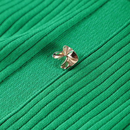 Frauen solide plissierte Saum Patchwork langes Kleid elegante Rundhals ausschnitt kurze Ärmel einreihige Dame Roben 2024 Sommer Streetwear.