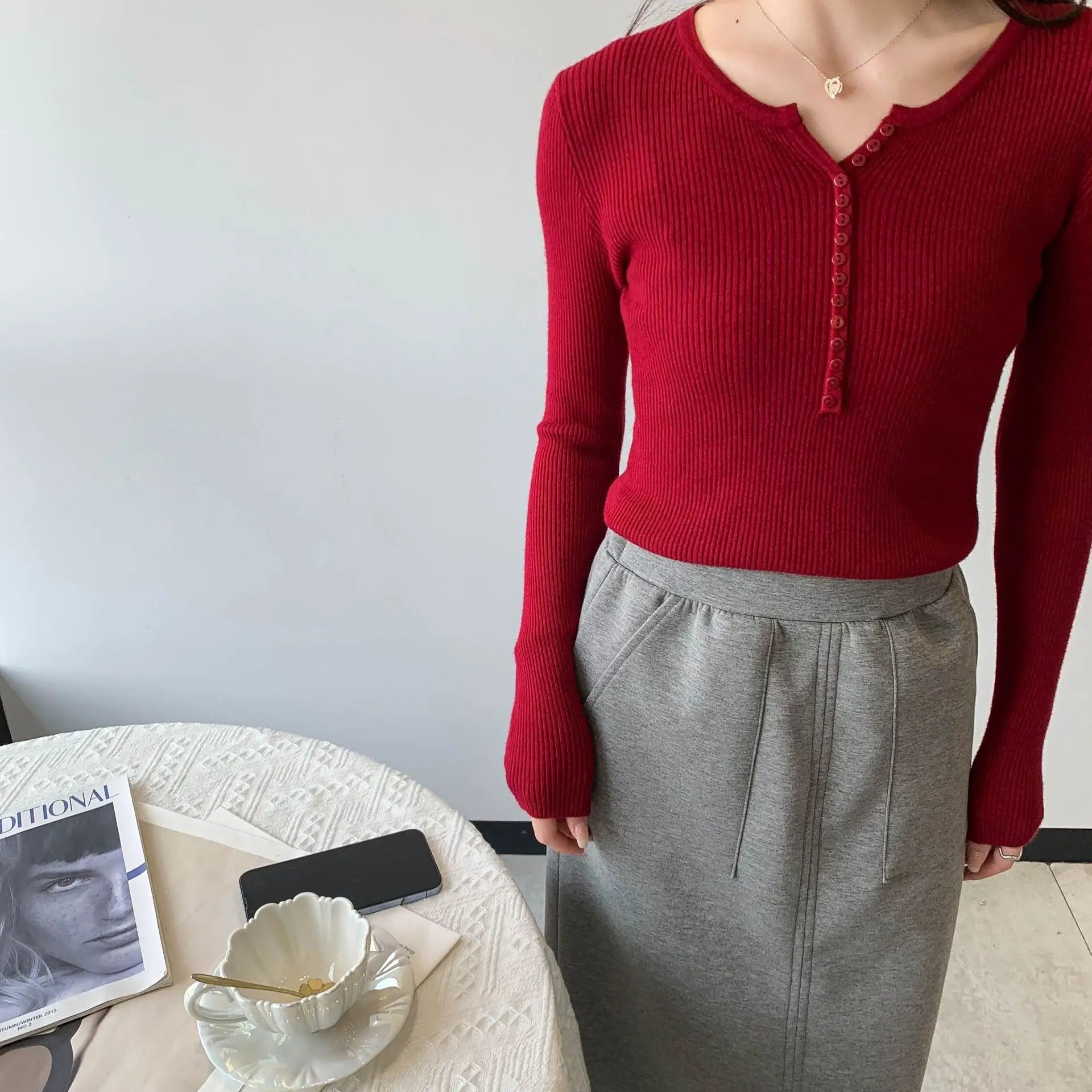2026 frühling Herbst Grundlegende Pullover Gestrickte Frauen Pullover Taste Oansatz Pullover Weibliche Pullover Schlank Solide Bold Streifen Tops.