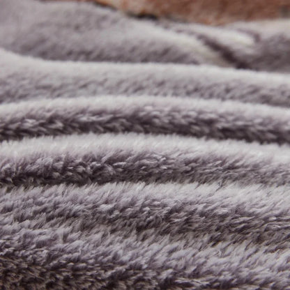 Winter Thicken Blanket Quilt Lamb Wool Double Layer Thick Warm Blanket 150/180/200 Comforter Throw Blankets for Beds Bedding 이불