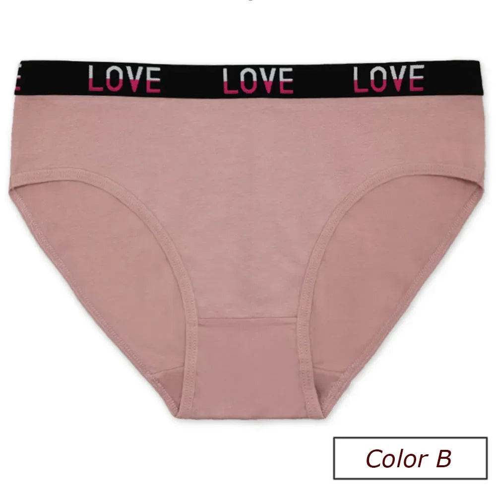 Cotton Underwear Women Panties Plus Size Briefs Female Knickers Lady Lingerie High Waist Wide Belt Underpants 6 Pieces/Lot.