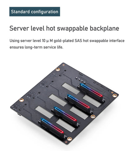 JONSBO N4 NAS Mini Case ITX/M-ATX Motherboard SFX Power 6 Large and 2 Small Hard Disk Bit Home Office Server PC Chassis.