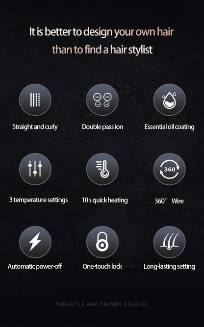 Hot Comb Straightener Curler Dual Purpose, Negative Ion Essential Oil Hair Care Professional And Safe Hairdressing Equipment