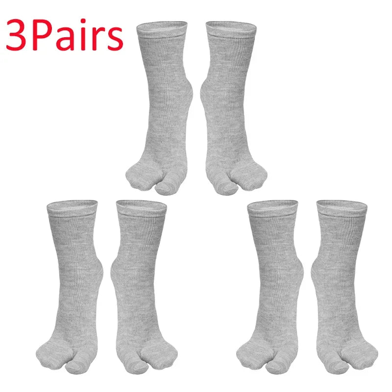 Fashion Japanese Style Tabi Toe Socks for Men Women Summer Fiber Two Finger Socks Kimono Flip Flop Sandal Split Tabi Toe Sock.