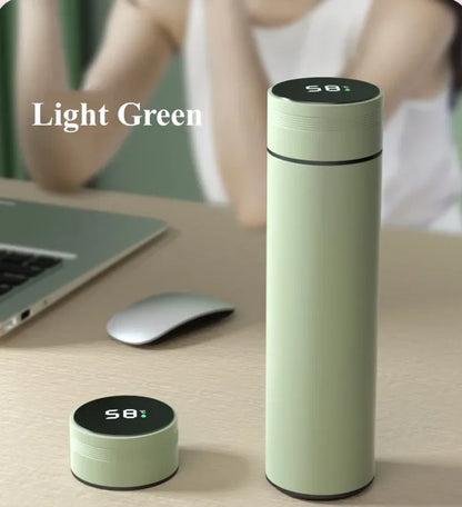 500ML Temperature Display Thermos Cup Stainless Steel Divided Thermos Bottle Outdoor Vacuum Insulated Cup Father's Day Gift.