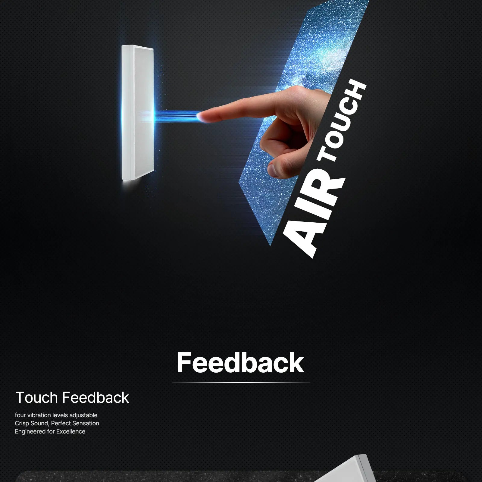 MOES Tuya ZigBee Star Feather Series Smart Touch Switch mit neutraler Lichtszene 2in1 APP-Fernbedienung mit Alexa Google Home.