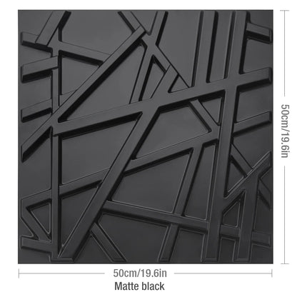 4pcs/ 50x50cm 3D Wall Panels Indoor Wall Decoration for Living Room Bedroom Hotel Office Mural Tile-Panel-Mold 3D Wall Sticker