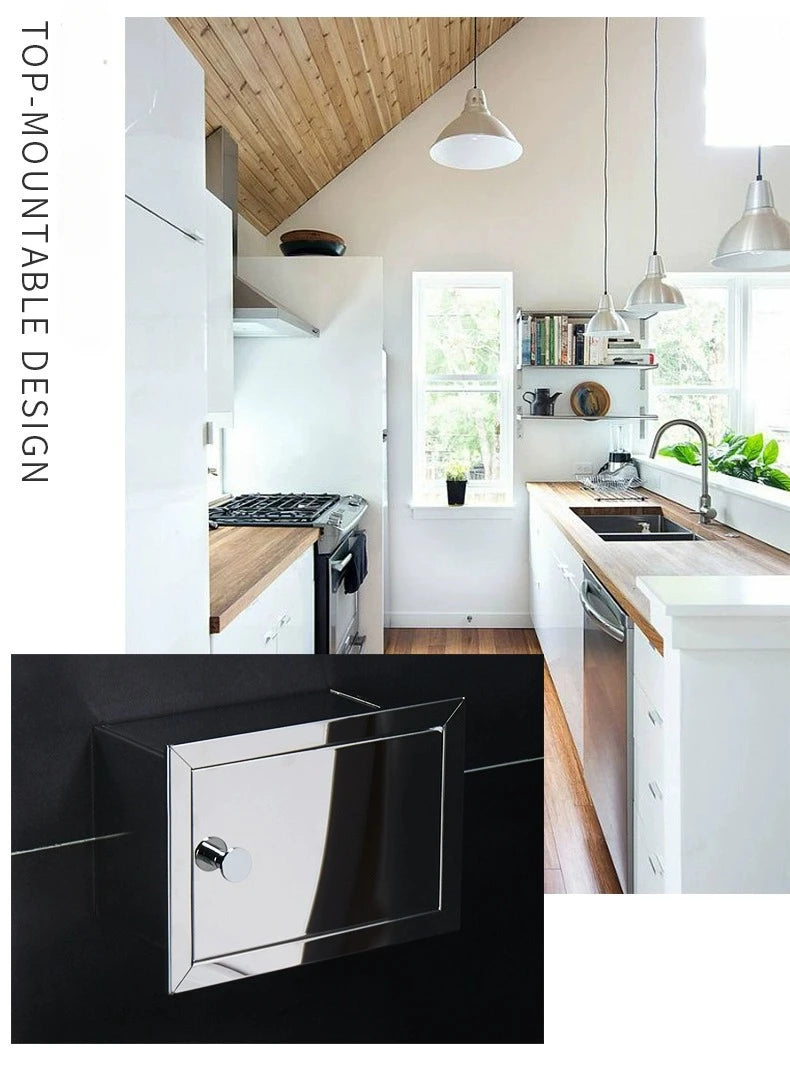 Einbau-Toilettenpapierrollenhalter in Mattschwarz, Aufbewahrungsbox für Seidenpapier aus Edelstahl für Badezimmer, Küche