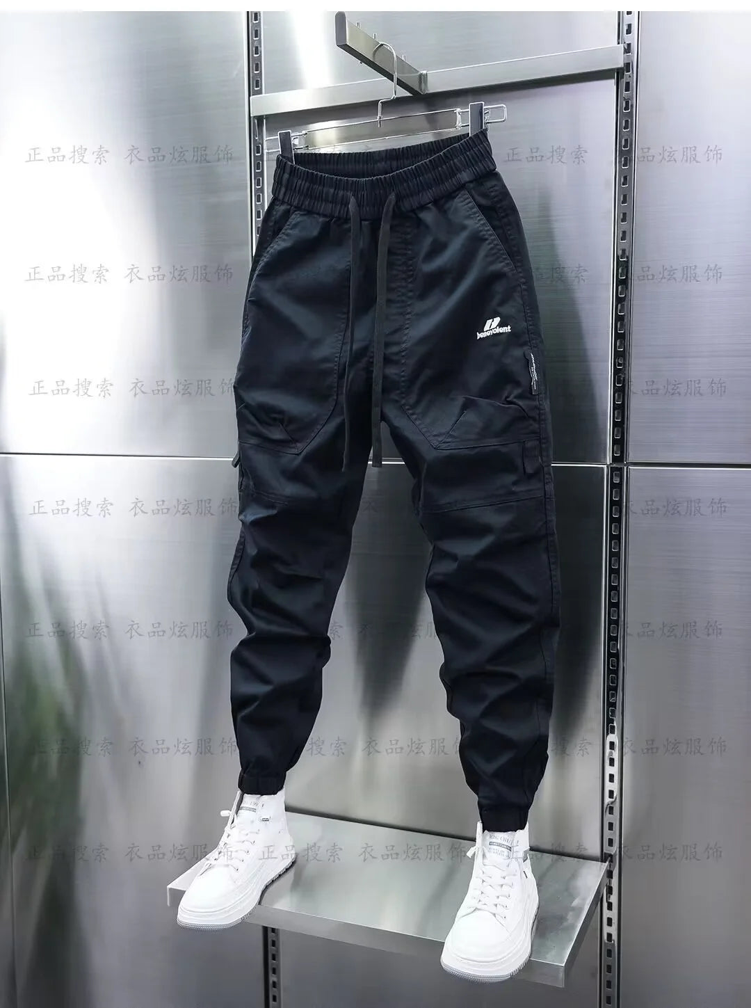 Multi-Pocket Cargo Hosen Einfarbig Casual Harem Bleistift Hosen Outdoor Jogging Jogginghose Luxus Marke männer Kleidung.