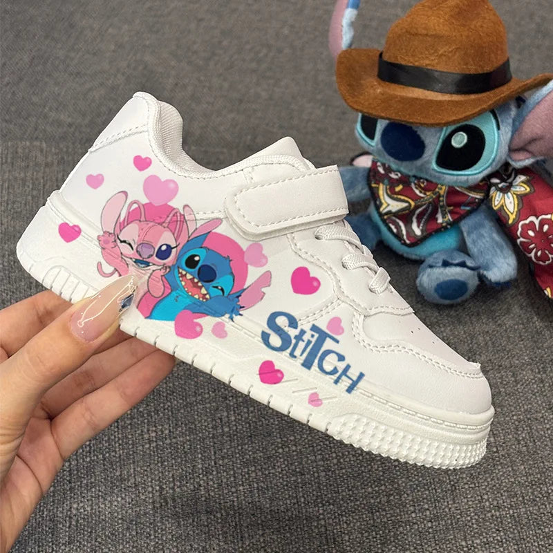 Disney kids cartoon Stitch cute Casual shoes soft sports shoes for kids gift.