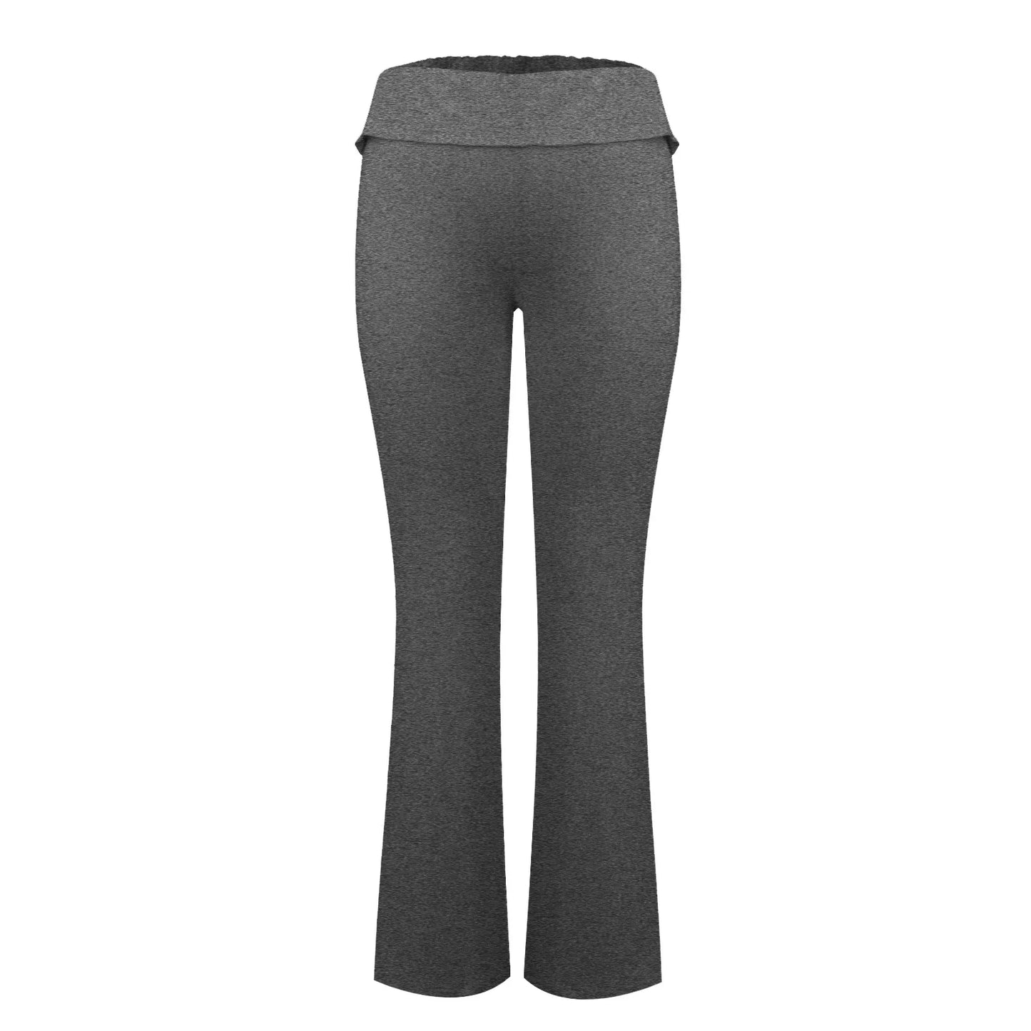 Damenmode, einfarbig, schmale Passform, schmale Reverse-Taille, niedrige Taille, elastische Taille, Schlaghose, Hose für Damen, Damenhose 2024.