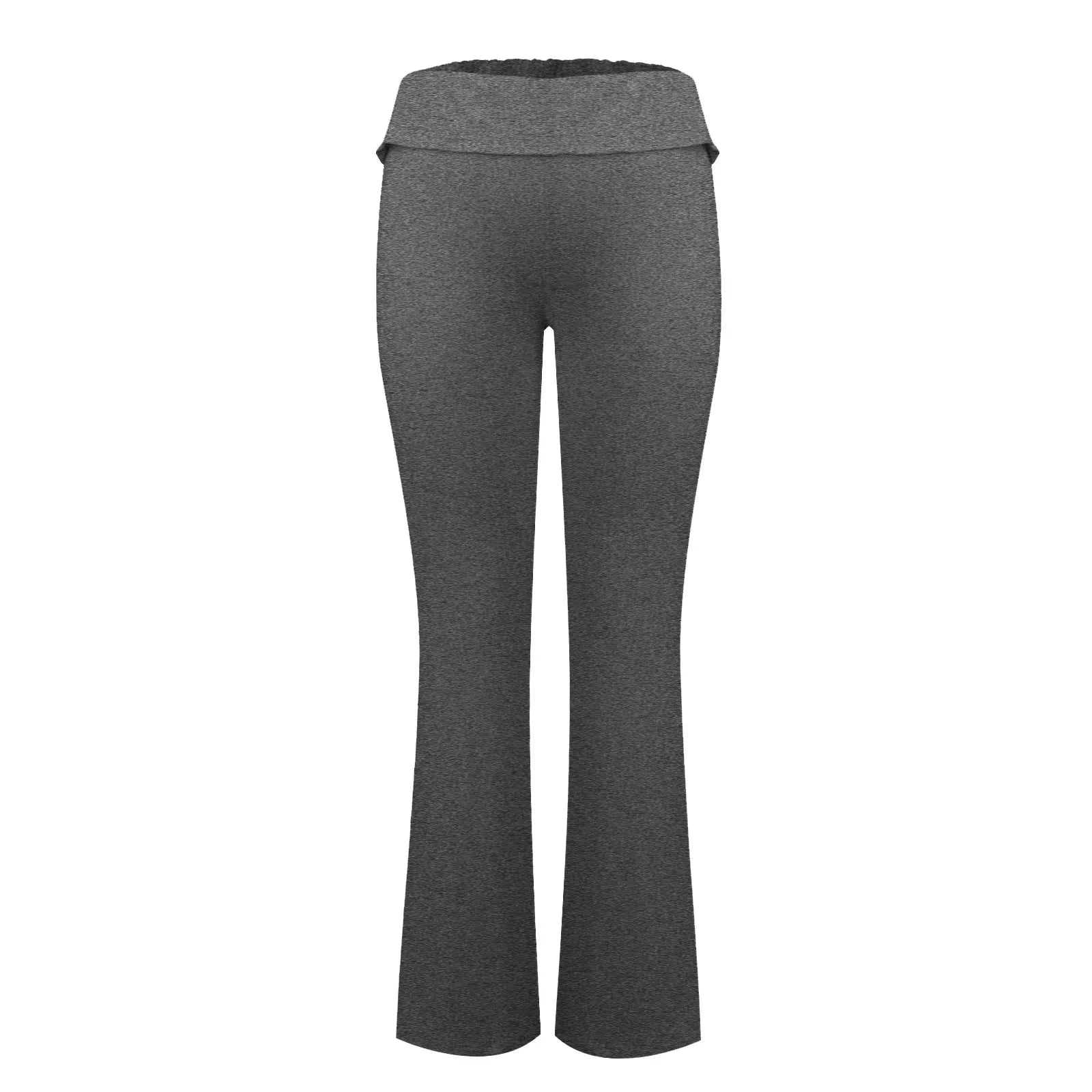 Damenmode, einfarbig, schmale Passform, schmale Reverse-Taille, niedrige Taille, elastische Taille, Schlaghose, Hose für Damen, Damenhose 2024.