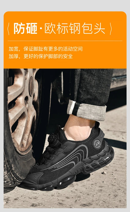 Men's Military Tactical Boots Army Boots Men Side Zipper Military Boots Men Anti-Slip Ankle Boots Work Safety Shoes Hiking Shoe.