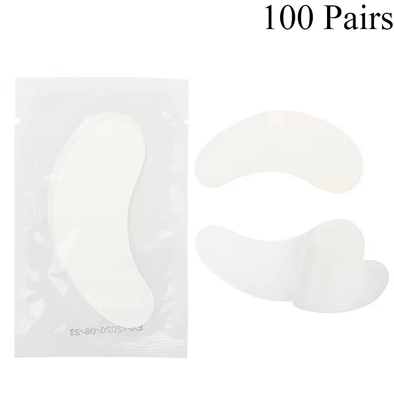 50pairs Eye Patches Under Eye Pads Paper Gel Lash Pad Eye Sticker Tips Wraps Hydrogel Eyelash Extension Patch Makeup Tool.
