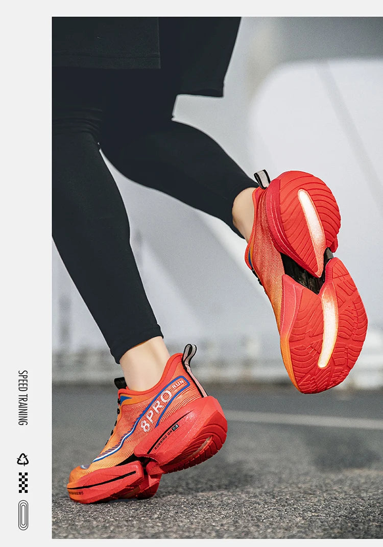 Marathon Air Cushion Herren Sport Laufschuhe Atmungsaktive leichte Damen Bequeme sportliche rutschfeste Carbon Plate Sneakers