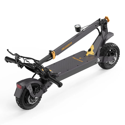 Aumom Electric Scooter, 800W 48V 15.6Ah Battery, 10 inch Tires, 45 km/h Max Speed, 70km Range, Disc Brakes, NFC & Passcode Lock.
