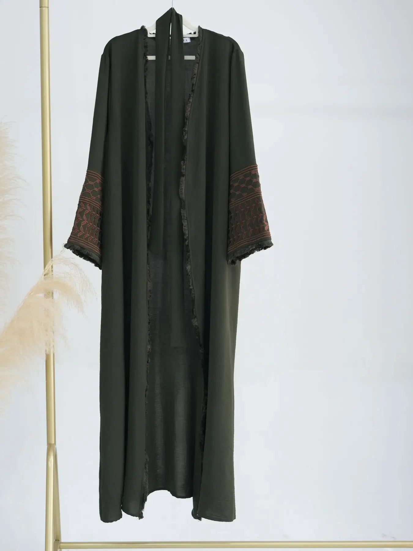 Ramadan Embroidery Muslim Modest Kimono Abaya Damen Dubai Luxury Islam Women Cardigan Dresses Kebaya Kaftan Robe Femme Musulman