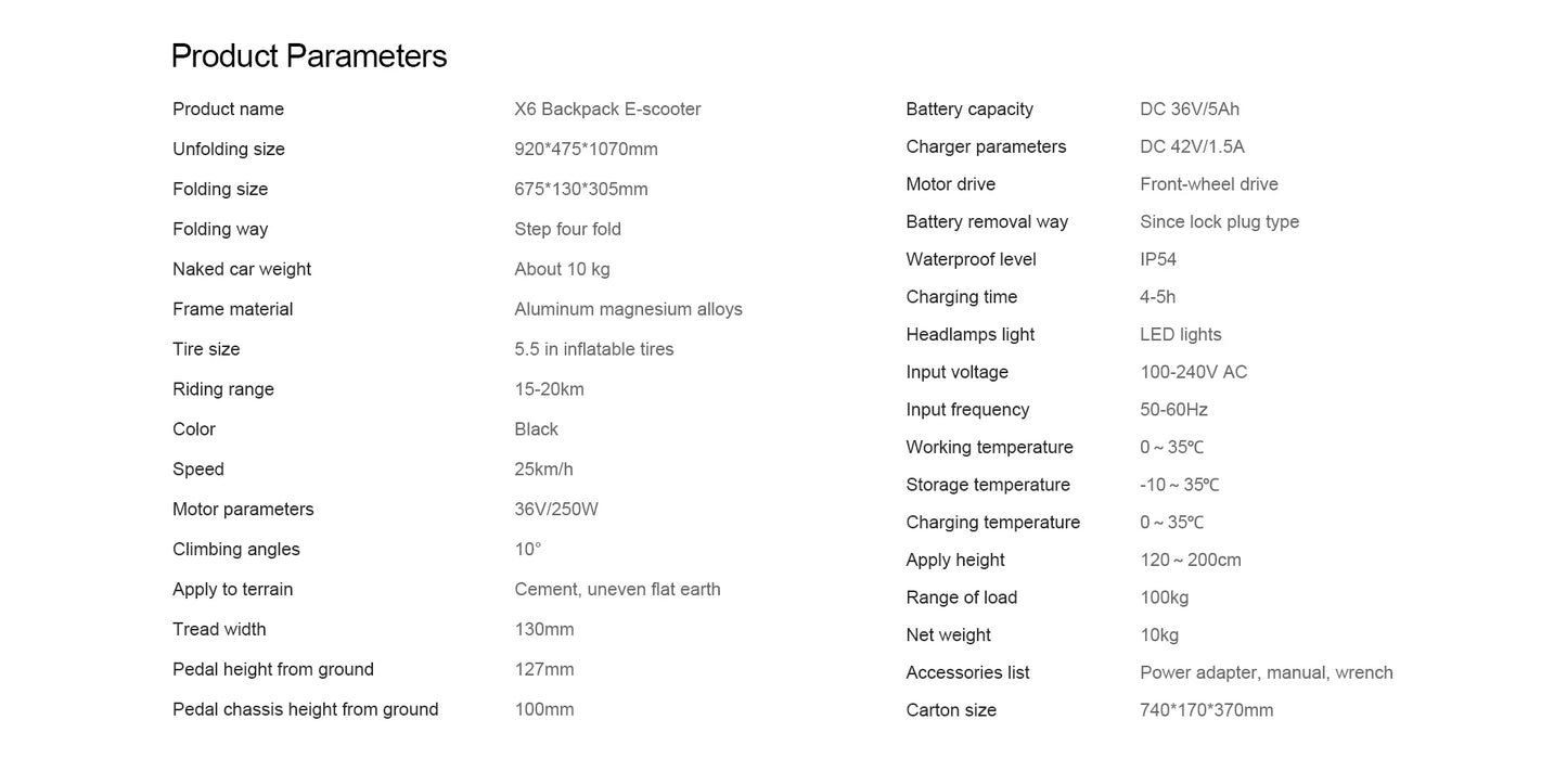 Alnsoor X6 City Electric Scooter 500W Motor 36V5AH Battery City Electric Scooter 5.5" Road Tire Electric Scooter.