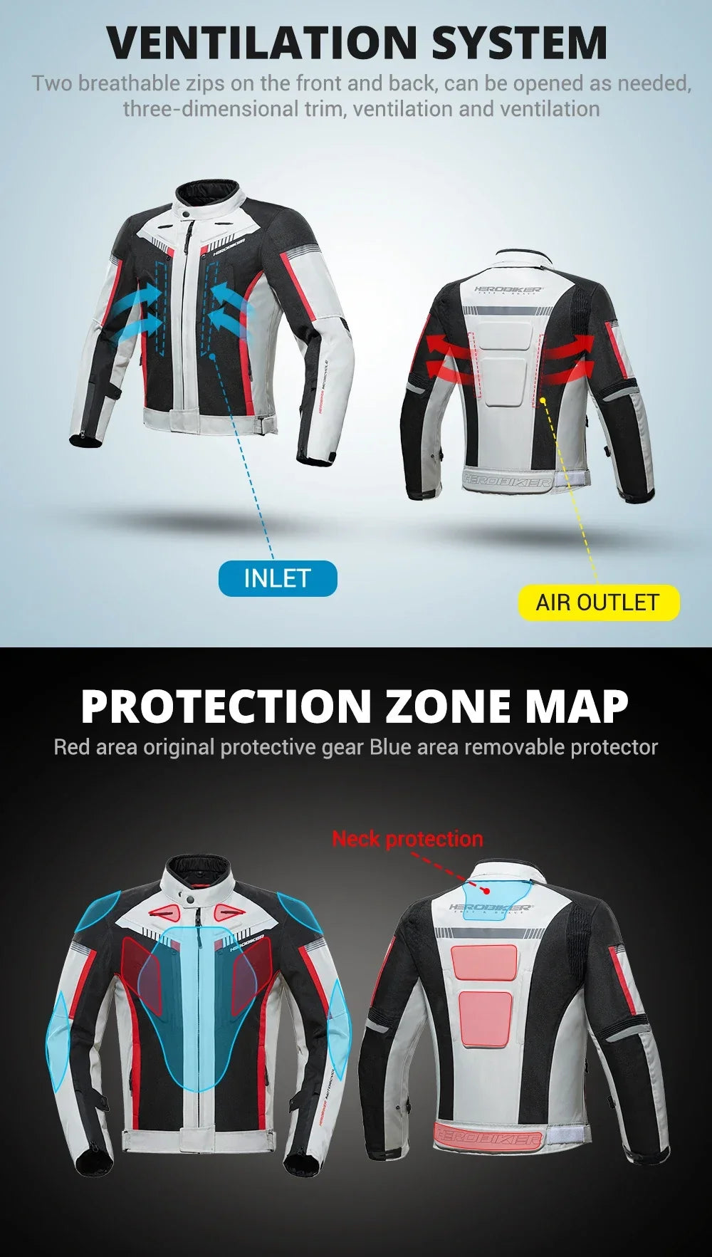 Best Selling Waterproof Motorcycle Jacket Man Racing Suit Wearable Motorcycle Jacket Motorcycle Pants Moto with EVA Protection.