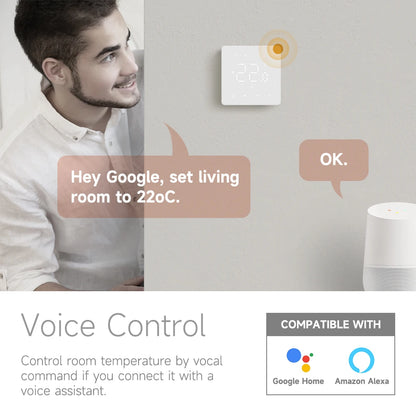 Beok Tuya Wifi Room Thermostat Underfloor Heating System Thermoregulator for Gas Boiler Electric Heating with Alexa Google Home.